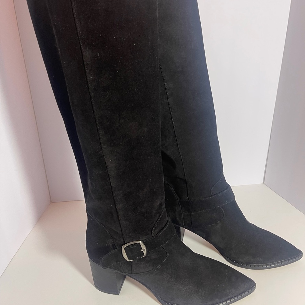 Free People Elegant Black Over the Knee Boots size 38/ 7.5M